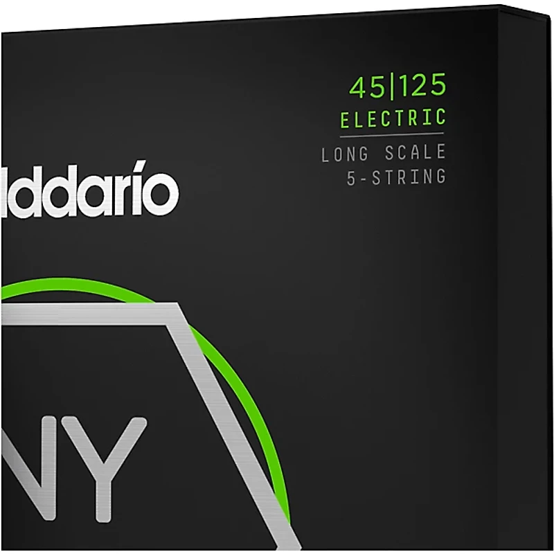 D'Addario NYXL Light Top/Medium Bottom Long Scale 5-String Bass Strings 45-125 45 - 125