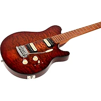 Ernie Ball Music Man Axis Super Sport Quilted Maple Top Electric Guitar Roasted Amber