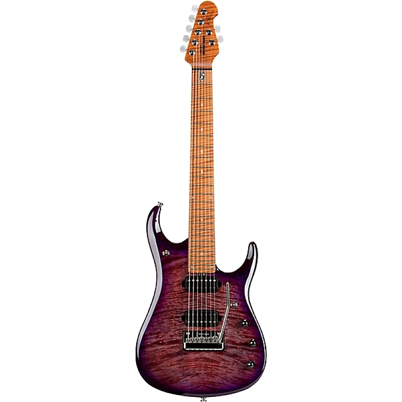 Ernie Ball Music Man JP15 7 7-String Flamed Maple Top Electric Guitar Purple Nebula
