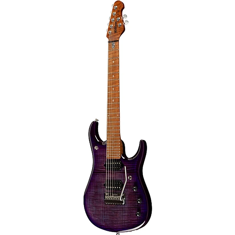 Ernie Ball Music Man JP15 7 7-String Flamed Maple Top Electric Guitar Purple Nebula