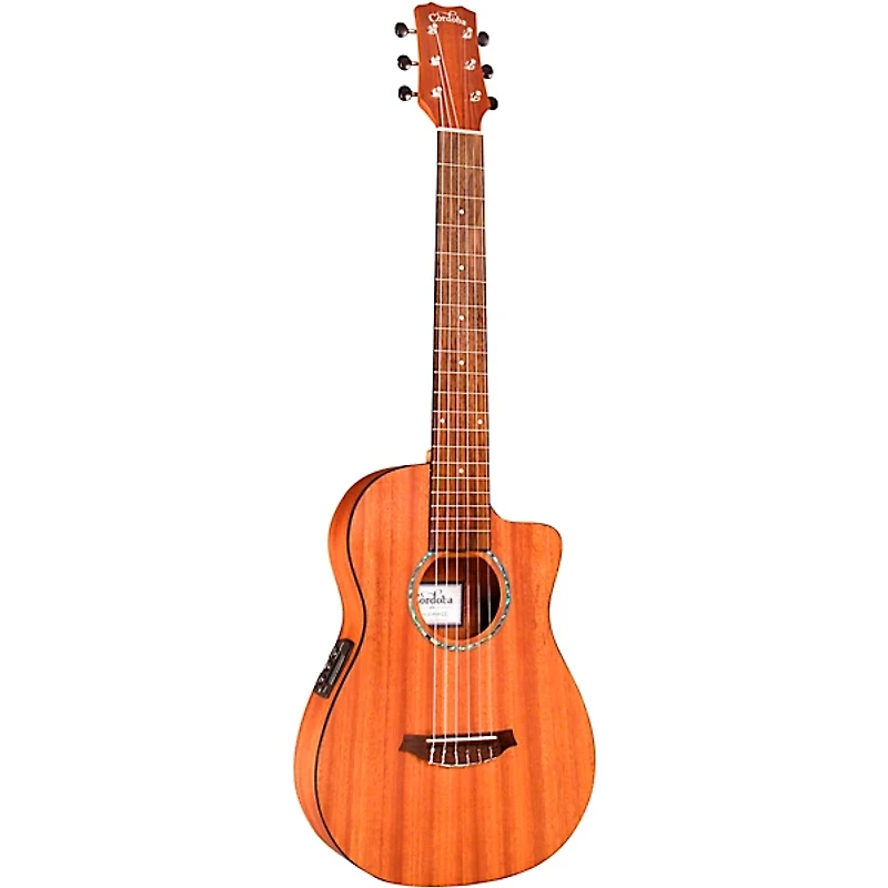 Cordoba Mini II MH-CE All Mahogany Nylon-String Acoustic-Electric Guitar Natural