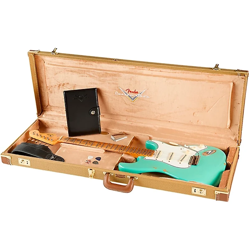 Fender Custom Shop Limited-Edition Tomatillo Stratocaster Special Relic Electric Guitar Super Faded Aged Seafoam Green