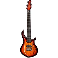 Sterling by Music Man Majesty With DiMarzio Pickups 7-String Electric Guitar Blood Orange Burst
