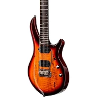 Sterling by Music Man Majesty With DiMarzio Pickups 7-String Electric Guitar Blood Orange Burst