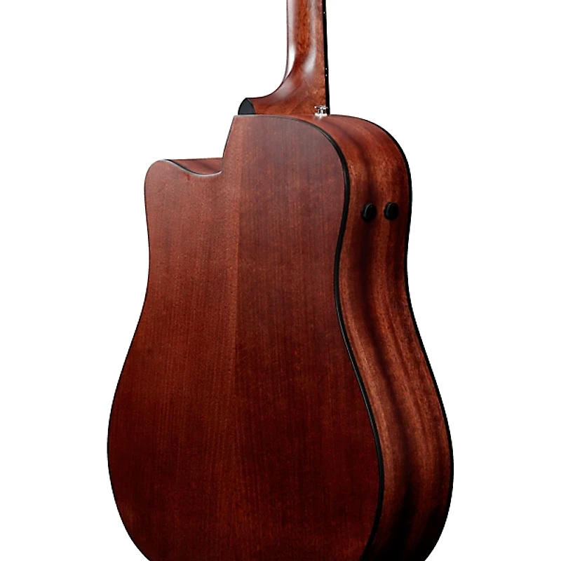 Ibanez AAD190CE Advanced Cutaway All-Okoume Dreadnought Acoustic-Electric Guitar Weathered Black