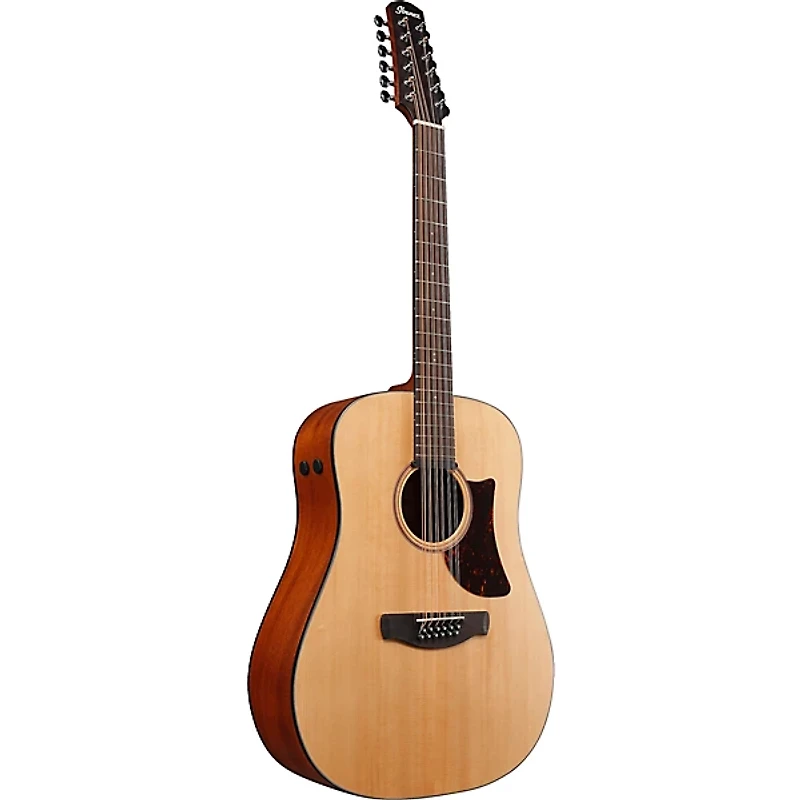 Ibanez AAD1012E Advanced 12-String Sitka Spruce-Okoume Dreadnought Acoustic-Electric Guitar Natural