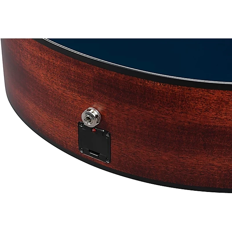 Ibanez AE275 Sitka Spruce-Okoume Acoustic-Electric Guitar Dark Tide Blue Flat
