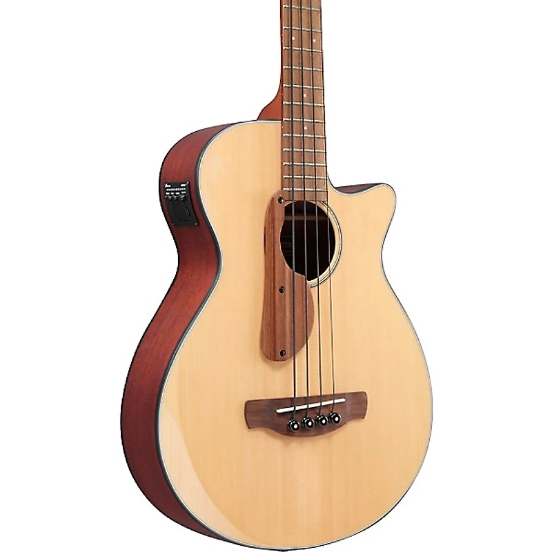 Ibanez AEGB30E Spruce-Sapele Acoustic-Electric Bass Guitar - Natural