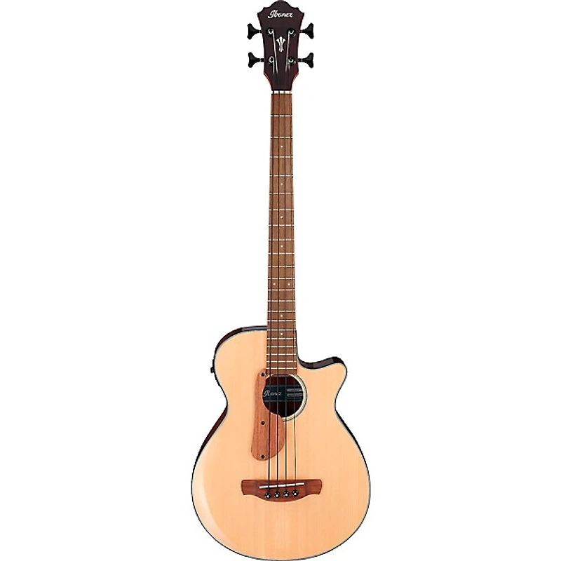 Ibanez AEGB30E Spruce-Sapele Acoustic-Electric Bass Guitar - Natural