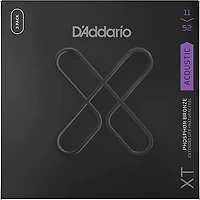 D'Addario XT Phosphor Bronze Coated Acoustic Guitar Strings 3-Pack 11 - 52