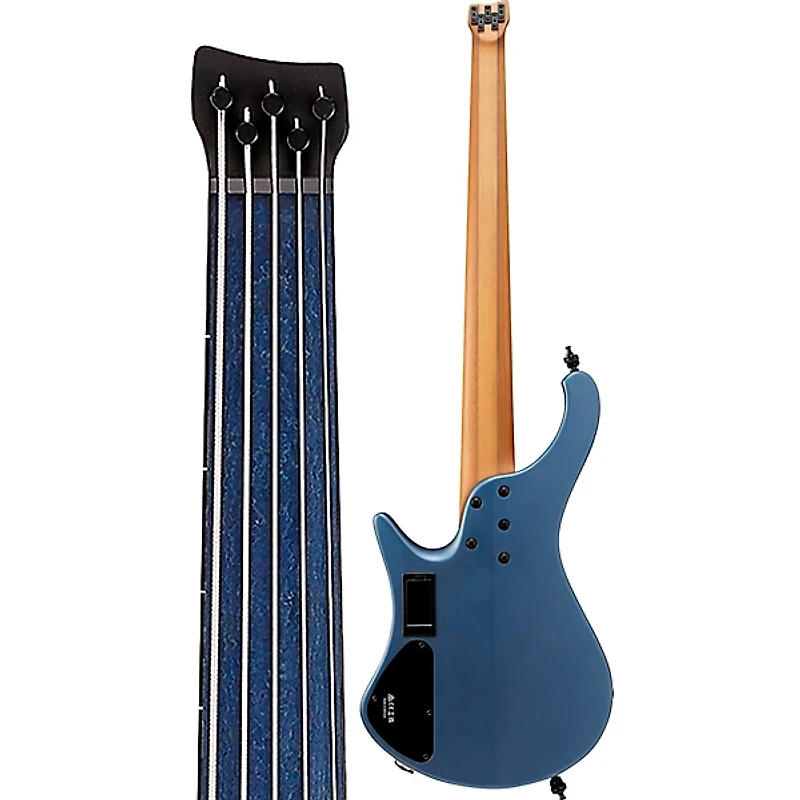 Ibanez EHB1005F 5-String Multi-Scale Ergonomic Headless Fretless Bass Guitar Arctic Ocean Matte