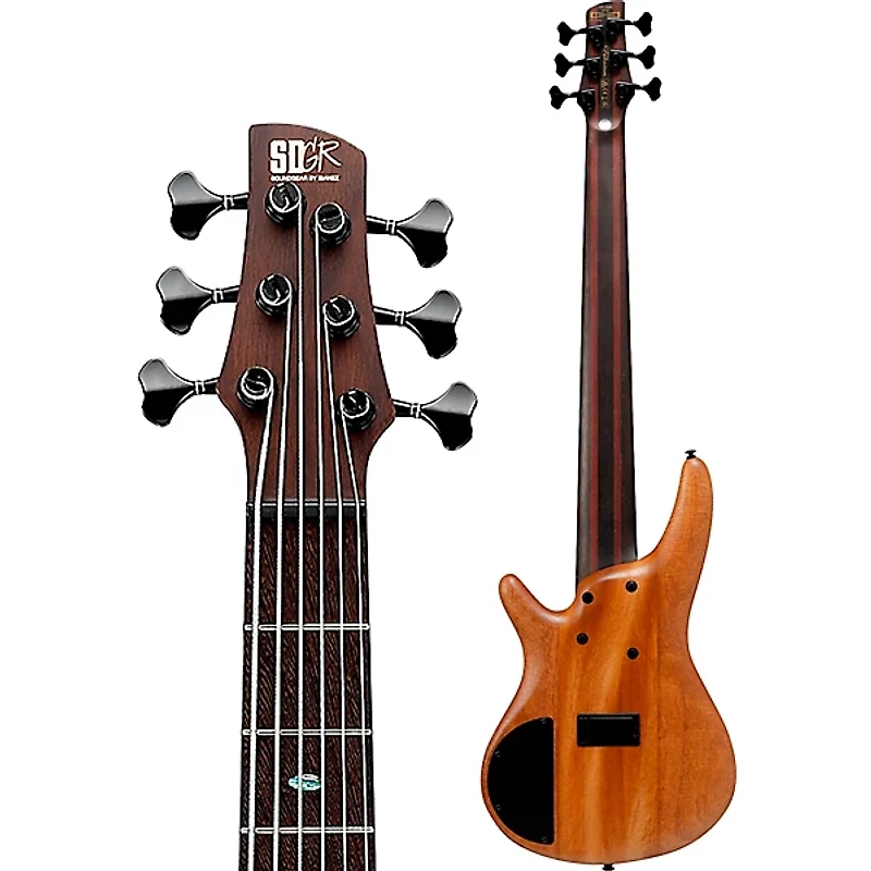 Ibanez Premium SR1356B 6-String Electric Bass Dual Mocha Burst Flat