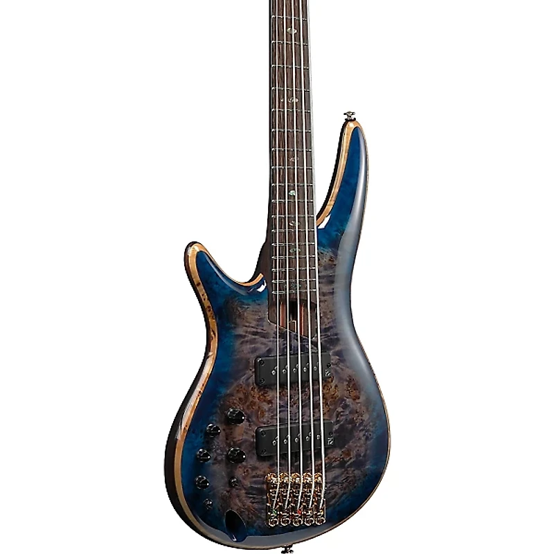 Ibanez Premium SR2605L Left-Handed 5-String Electric Bass Guitar Cerulean Blue Burst