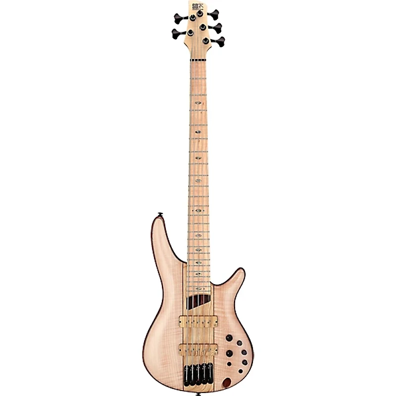 Ibanez Premium SR5FMDX2 5-String Electric Bass Natural Low Gloss