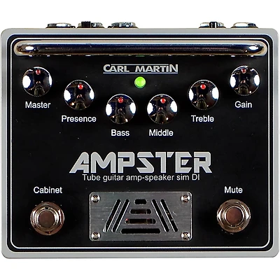 Carl Martin Ampster Tube Guitar Amp Speaker Sim DI Effects Pedal Black