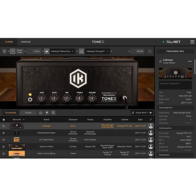 IK Multimedia TONEX MAX Software Plug-in