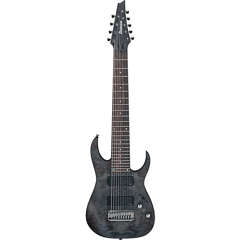 Ibanez RG9PB RG Axe Design Lab 9-String Electric Guitar Transparent Gray Flat