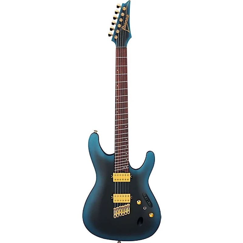 Ibanez SML721 S Axe Design Lab Multi-Scale Electric Guitar Midnight Arctic Ocean Matte
