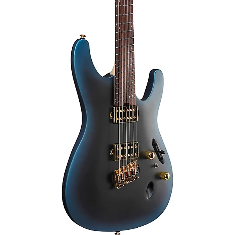 Ibanez SML721 S Axe Design Lab Multi-Scale Electric Guitar Midnight Arctic Ocean Matte
