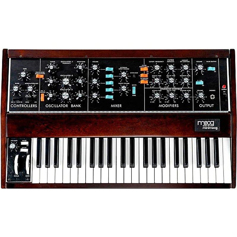 Moog Minimoog Model D Monophonic Analog Synthesizer - Dark Cherry