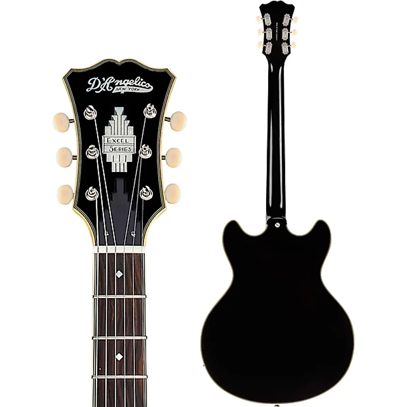 D'Angelico Excel DC Tour Semi-Hollow Electric Guitar With Supro Bolt Bucker Pickups and Stopbar Tailpiece