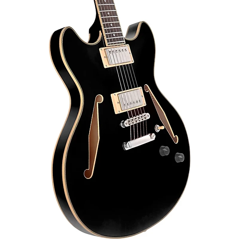 D'Angelico Excel DC Tour Semi-Hollow Electric Guitar With Supro Bolt Bucker Pickups and Stopbar Tailpiece