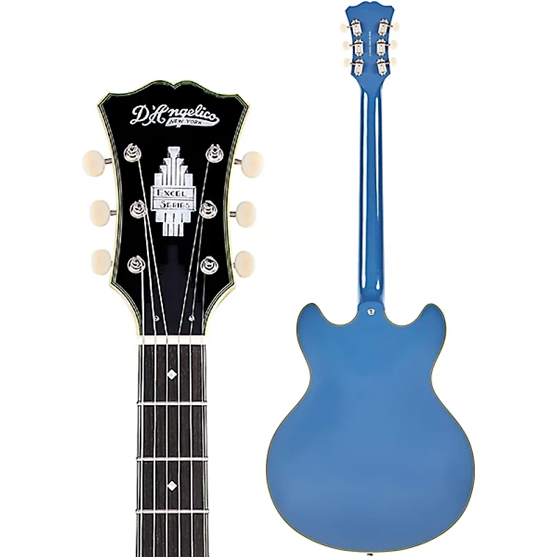 D'Angelico Excel DC Tour Semi-Hollow Electric Guitar With Supro Bolt Bucker Pickups and Stopbar Tailpiece