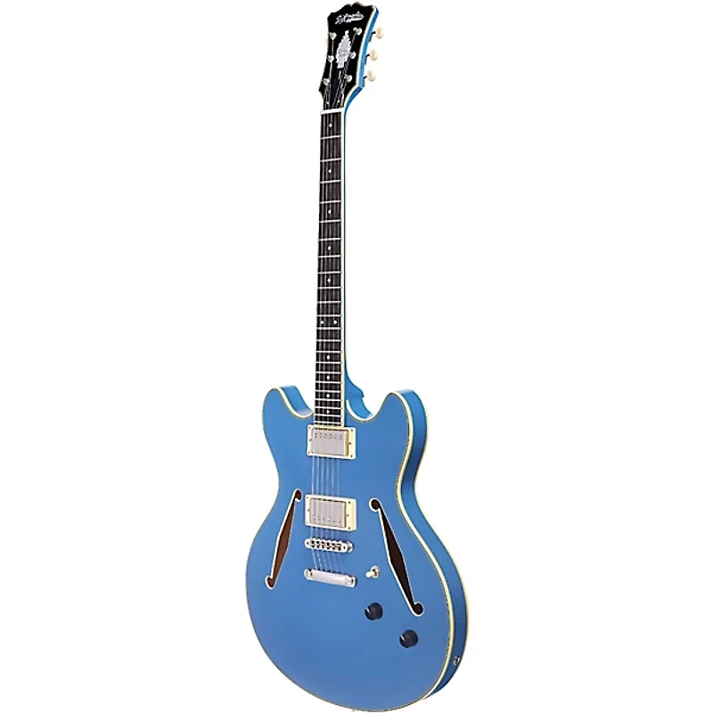 D'Angelico Excel DC Tour Semi-Hollow Electric Guitar With Supro Bolt Bucker Pickups and Stopbar Tailpiece
