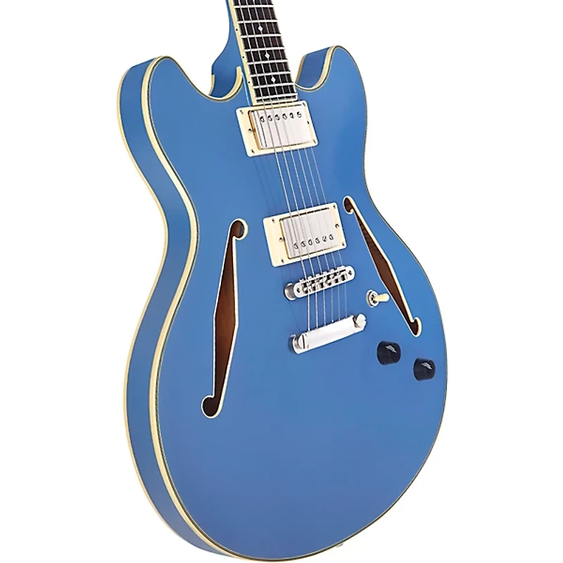 D'Angelico Excel DC Tour Semi-Hollow Electric Guitar With Supro Bolt Bucker Pickups and Stopbar Tailpiece