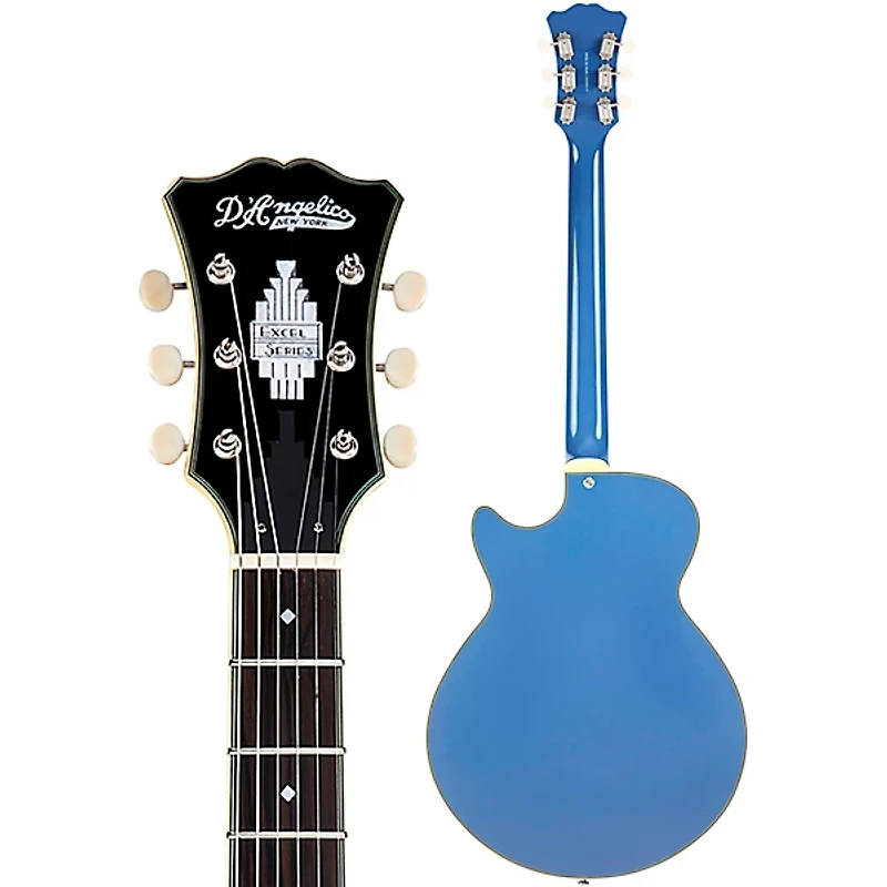 D'Angelico Excel SS Tour Semi-Hollow Electric Guitar With Supro Bolt Bucker Pickups and Stopbar Tailpiece