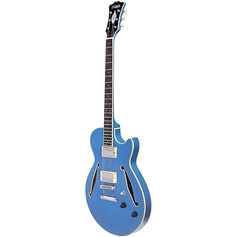 D'Angelico Excel SS Tour Semi-Hollow Electric Guitar With Supro Bolt Bucker Pickups and Stopbar Tailpiece
