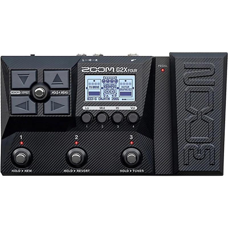 Zoom G2X Four Multi-Effects Processor With Expression Pedal Black