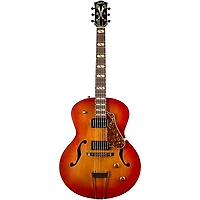 Godin 5th Avenue Jumbo HB Hollowbody Electric Guitar Memphis Sun
