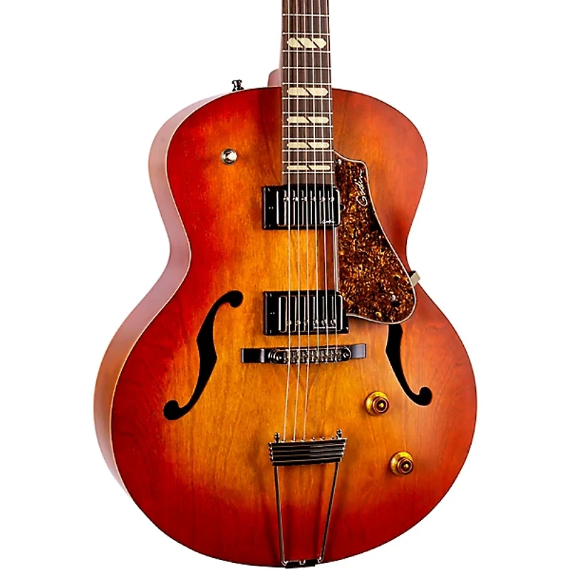 Godin 5th Avenue Jumbo HB Hollowbody Electric Guitar Memphis Sun