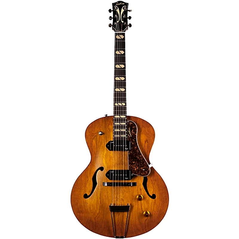 Godin 5th Avenue Jumbo P90 Hollowbody Electric Guitar Harvest Gold
