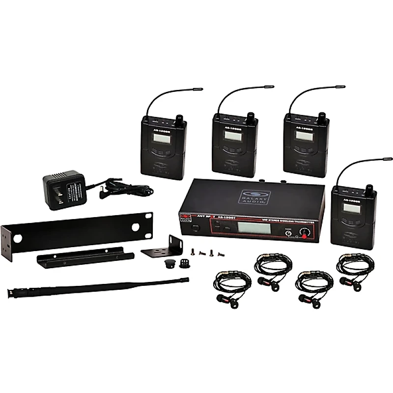 Galaxy Audio AS-1200-4 Wireless Personal Monitor Four Pack