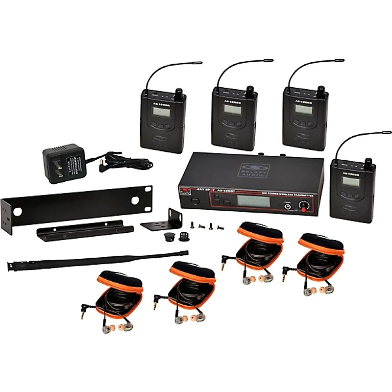 Galaxy Audio 1200 Series Wireless Personal Monitor Band Pack, With EB10 Ear Buds
