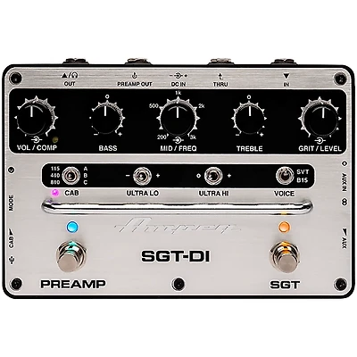 Ampeg SGT-DI All-in-One Bass Box Effects Pedal Black