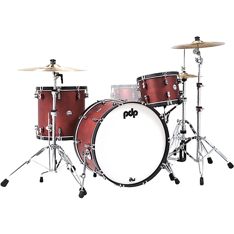 PDP by DW Concept Classic 3-Piece Shell Pack with 24 in. Bass Drum and Ebony Hoops