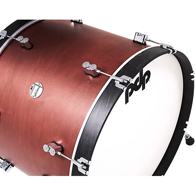 PDP by DW Concept Classic 3-Piece Shell Pack with 24 in. Bass Drum and Ebony Hoops