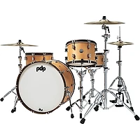 PDP by DW Concept Classic 3-Piece Shell Pack with 24 in. Bass Drum and Walnut Hoops Natural