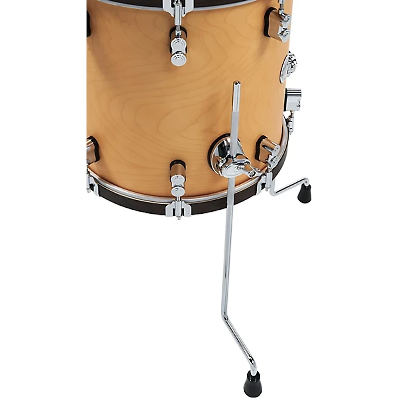 PDP by DW Concept Classic 3-Piece Shell Pack with 24 in. Bass Drum and Walnut Hoops Natural