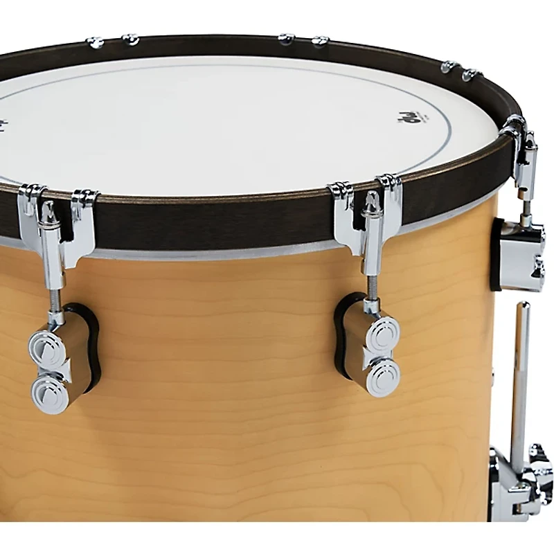 PDP by DW Concept Classic 3-Piece Shell Pack with 24 in. Bass Drum and Walnut Hoops Natural