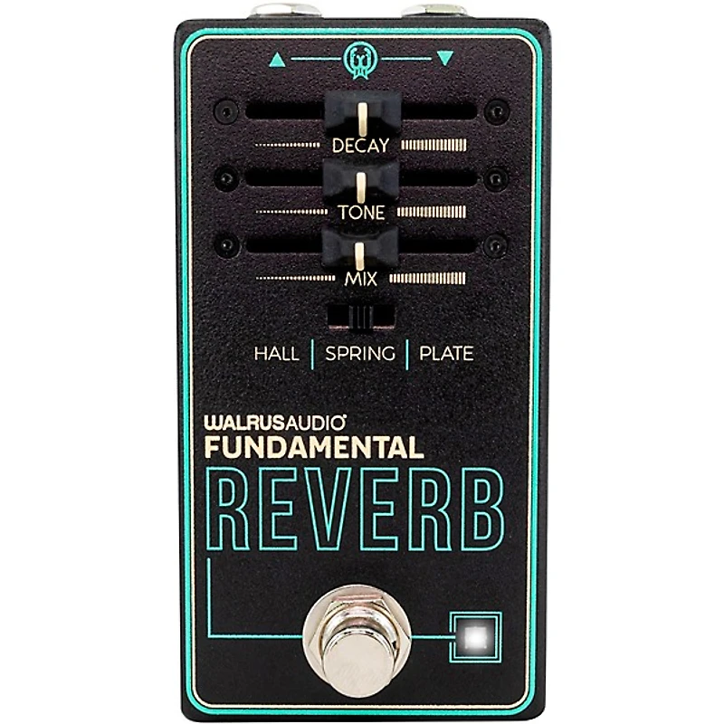 Walrus Audio Fundamental Series Reverb Guitar Effects Pedal - Black