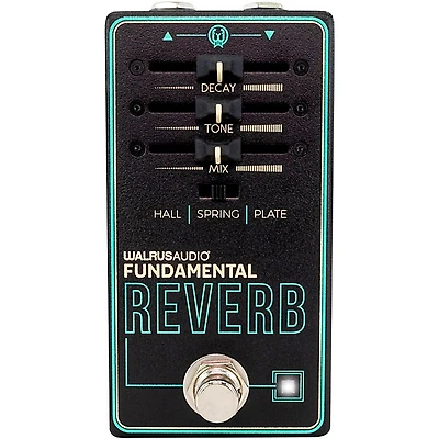 Walrus Audio Fundamental Series Reverb Guitar Effects Pedal - Black