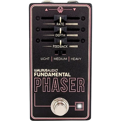 Walrus Audio Fundamental Series Phaser Effects Pedal - Black