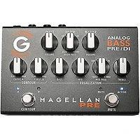 Genzler Amplification MAGELLAN PRE Analog Bass Pre/DI Effects Pedal Platinum Silver
