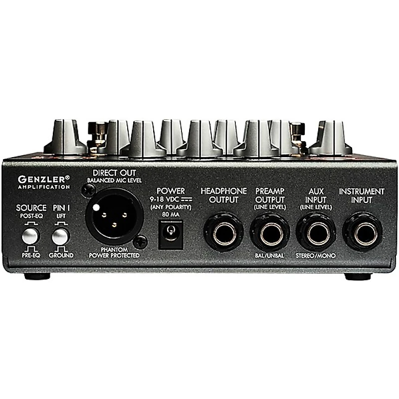 Genzler Amplification MAGELLAN PRE Analog Bass Pre/DI Effects Pedal Platinum Silver