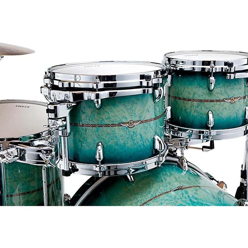 Restock TAMA STAR Factory Vault - Maple 5-Piece Shell Pack With 22" Bass Drum Cerulean Birds Eye Maple Burst