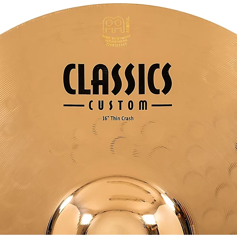 MEINL Classics Custom Thin Crash Brilliant Cymbal